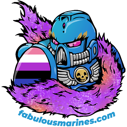 fabulous marines genderfluid logo